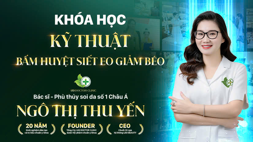 Bấm huyệt siết eo giảm béo 